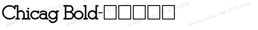 Chicag Bold字体转换